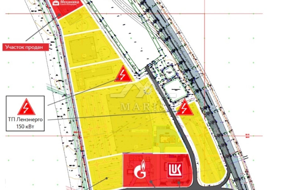 Land plot for warehouse and industrial construction CAD Gate Park